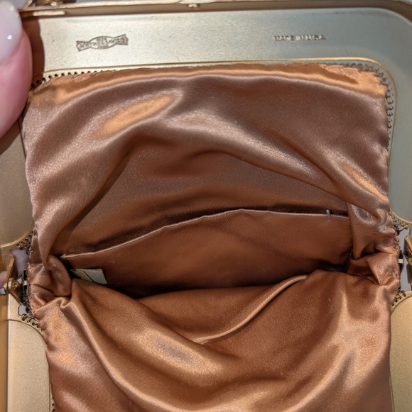 Whiting And Davis Gold Mesh Shoulder Bag Good Vintage Condition - Picture 7 of 11